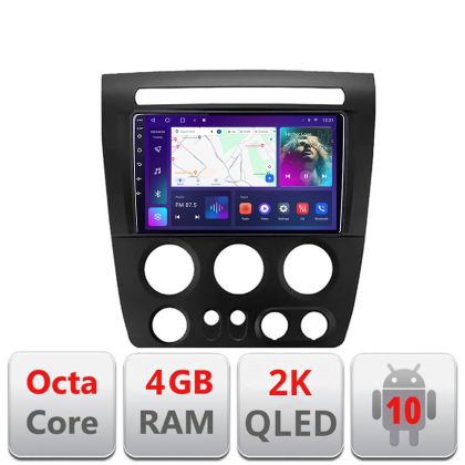 Navigatie Hummer H3 Android Octa Core Ecran 2K QLED GPS 4G 4+32GB 360 KIT-H3+EDT-E409-2K