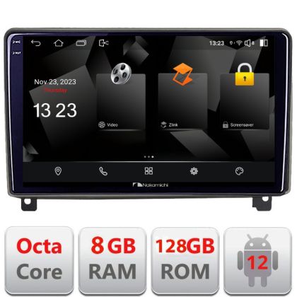 Navigatie Peugeot 407 2004-2011 Android Octa Core Qualcomm 2K Qled 8+128 DTS DSP 360 4G Optical