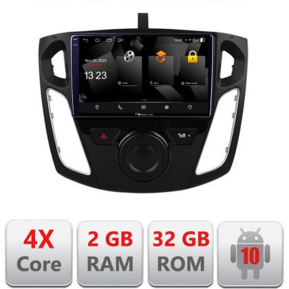 Navigatie Ford Focus 3 5230-150 Android Ecran 720P Quad Core 2+32 carplay android auto