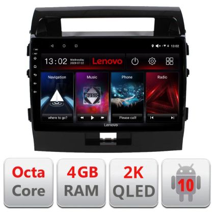 Navigatie Toyota Land Cruiser L200 L-381, Octacore, 4Gb RAM, 64Gb Hdd, 4G, QLED 2K, DSP, Carplay, Bluetooth