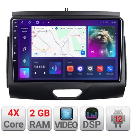 Navigatie Ford Ranger 2015- cu cd Android radio gps internet 2+32 Kit-574-2020+EDT-E209