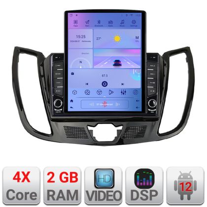 Navigatie Ford Kuga C-MAX Android radio gps internet quad core 2+32 ecran vertical 9.7" KIT-362-v2+EDT-E708