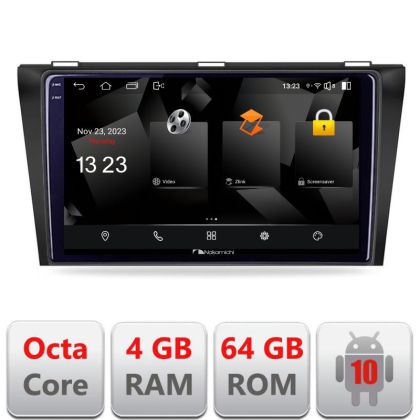 Navigatie Mazda 3 2009-2014 5510-034 Android Octa Core 720p 4+64 DSP 360 camera carplay android auto