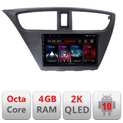 Navigatie Honda Civic 2012-2016 L-CIVIC, Octacore, 4Gb RAM, 64Gb Hdd, 4G, QLED 2K, DSP, Carplay, Bluetooth EDT-E509V2-2K