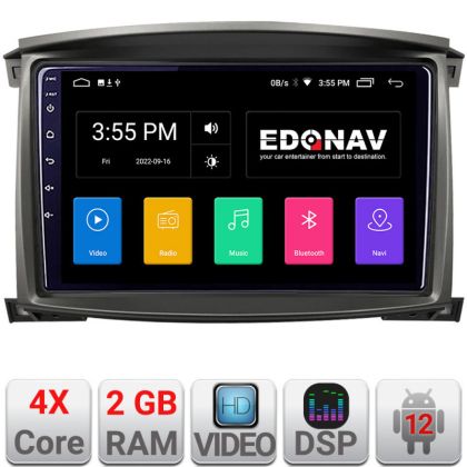 Navigatie Toyota Land Cruiser L100 2002-2006 Android radio gps internet 2+32 KIT-L105-automatic+EDT-E210