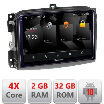 Navigatie Fiat 500L 2012-2017 5230-500L Android Ecran 720P Quad Core 2+32 carplay android auto