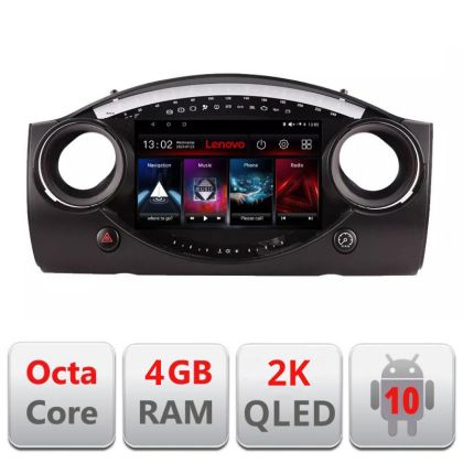 Navigatie Mini 2004-2006, Octacore, 4Gb RAM, 64Gb Hdd, 4G, QLED 2K, DSP, Carplay, Bluetooth