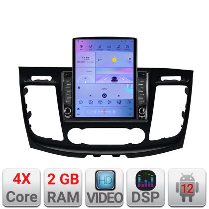 Navigatie Ford Transit 2019- varianta cu radio cd simplu Android radio gps internet quad core 2+32 ecran vertical 9.7" Kit-transit-2019-a+EDT-E708