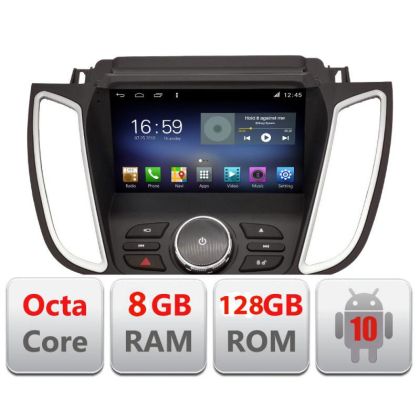 Navigatie Ford Kuga 2015-2020 SYNC2 si SYNC3 Octa Core cu Android Radio Bluetooth Internet GPS WIFI DSP 8+128GB 4G Kit