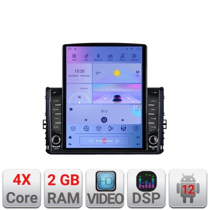 Navigatie grupul VW K-933 ecran tip TESLA 9.7" cu Android Radio Bluetooth Internet GPS WIFI 2+32 DSP Quad Core