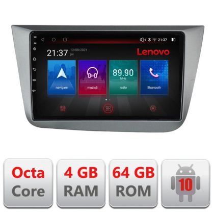 Navigatie Seat Leon 2005-2012 E-leon05 Octa Core cu Android Radio Bluetooth Internet GPS WIFI DSP 4+64GB 4G