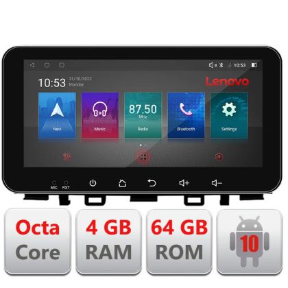 Navigatie Kia Stonic 2016-2020 Android radio gps internet Octa Core 4+64 LTE ecran de 10.33' wide Kit-Stonic+E