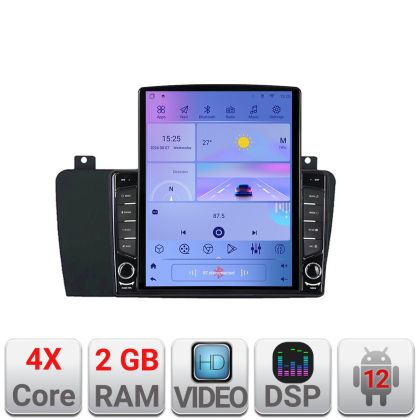 Navigatie dedicata Volvo S60 2002-2008  Android radio gps internet quad core 2+32GB ecran vertical 9.7" Kit-s60-02+EDT-E708