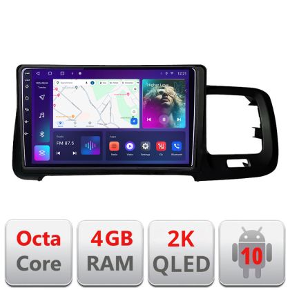 Navigatie Volvo S60 2008-2014 C-s60-08 Android Octa Core Ecran 2K QLED GPS 4G 4+32GB 360 kit-s60-08+EDT-E409-2K