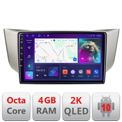 Navigatie Lexus RX 2003-2009 C- rx-03 Android Octa Core Ecran 2K QLED GPS 4G 4+32GB 360 kit-rx-03+EDT-E409-2K