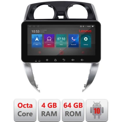 Navigatie Nisan Note 2012-2019 Android radio gps internet Octa Core 4+64 LTE ecran de 10.33' wide KIT-note-2012+EDT-E511-pro