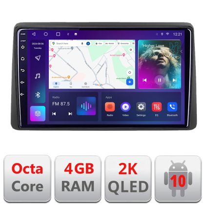 Navigatie Dacia Duster 2023- Android ecran Qled 2K Octa core 4+32 KIT-duster2023+EDT-E409-2K