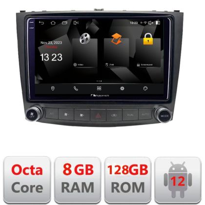 Navigatie Lexus IS 2005-2011 5960Pro- IS Android Octa Core Qualcomm 2K Qled 8+128 DTS DSP 360 4G Optical