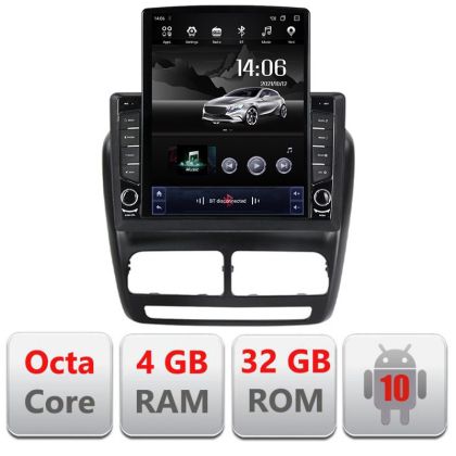 Navigatie Fiat Doblo 2010-2017 si Opel Combo 2010-2017 Ecran TESLA 9.7" 4+32GB 8Core Android Radio Bluetooth GPS DSP I