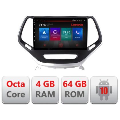 Navigatie Jeep Cherokee 2014-2019 E-248 Octa Core cu Android Radio Bluetooth Internet GPS WIFI DSP 4+64GB 4G