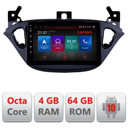 Navigatie Opel Corsa 2013-2016 E-corsa Octa Core cu Android Radio Bluetooth Internet GPS WIFI DSP 4+64GB 4G