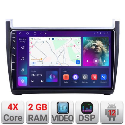 Navigatie VW Polo 2014- A-655  2+32 GB Android Waze USB Navigatie Internet Youtube Radio