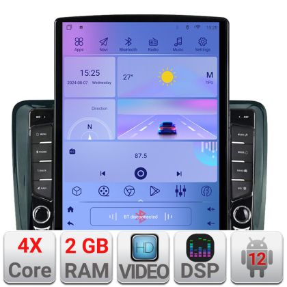 Navigatie VW PQB K-vw ecran tip TESLA 9.7" cu Android Radio Bluetooth Internet GPS WIFI 2+32 DSP Quad Core