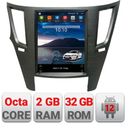 Navigatie tip Tesla Subaru Legacy si Outback 2010-2014 radio gps internet 8Core 4G carplay android auto 2+32 kit-tesla