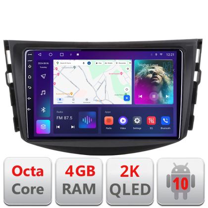 Navigatie Toyota RAV4 C-018 Android Octa Core Ecran 2K QLED GPS 4G 4+32GB 360 KIT-018+EDT-E409-2K