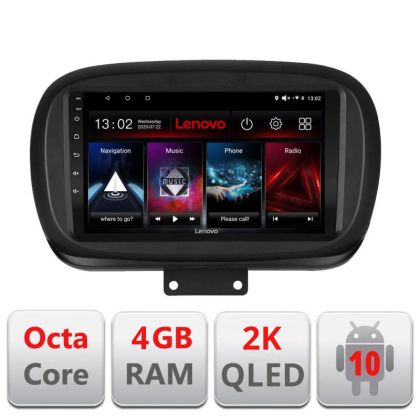 Navigatie Fiat 500 2014- L-539, Octacore, 4Gb RAM, 64Gb Hdd, 4G, QLED 2K, DSP, Carplay, Bluetooth