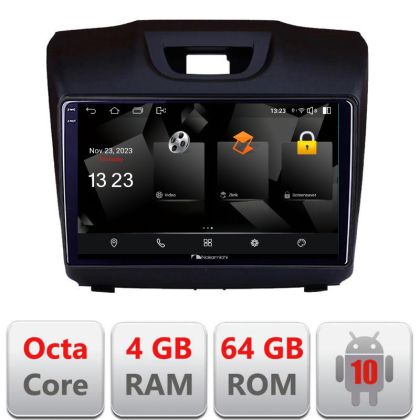 Navigatie Isuzu D-Max Quad Core 5510-2234 Android Octa Core 720p 4+64 DSP 360 camera carplay android auto