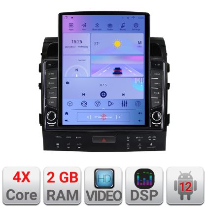 Navigatie Toyota Landcruiser 200 V8 2007-2015 cu navi si 360 Android radio gps internet quad core 2+32 ecran vertical 9.7" KIT-381-360+EDT-E708