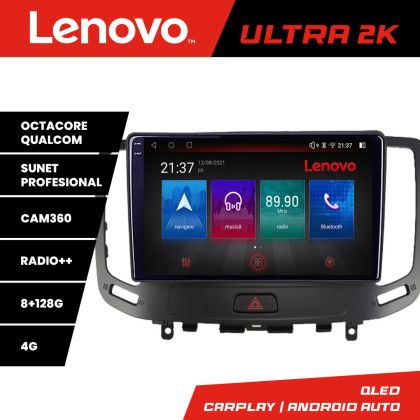 Navigatie Infiniti G35 G37 2006-2013 Octacore, 8 Gb RAM, 128 Gb Hdd, 4G, Qled 2K, DSP, Carplay AA, 360,Bluetooth