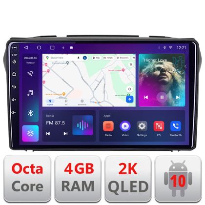 Navigatie Suzuki Alto 2009-2016 Android ecran Qled 2K Octa core 4+32 KIT-alto+EDT-E409-2K