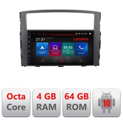 Navigatie Mitsubishi Pajero E-452 Octa Core cu Android Radio Bluetooth Internet GPS WIFI DSP 4+64GB 4G