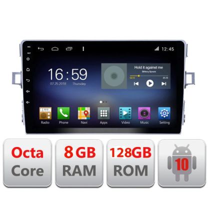 Navigatie Toyota Verso 2011-2016 F-133 Octa Core cu Android Radio Bluetooth Internet GPS WIFI DSP 8+128GB 4G