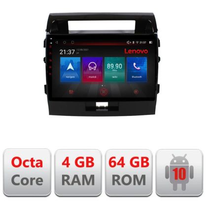 Navigatie Toyota Land Cruiser L200 E-381 Octa Core cu Android Radio Bluetooth Internet GPS WIFI DSP 4+64GB 4G