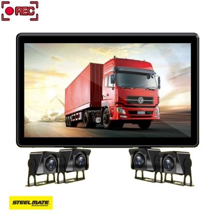 Sistem DVR cu Monitor bord 10" AHD si cu 4 camere incluse, pentru dube si camioane