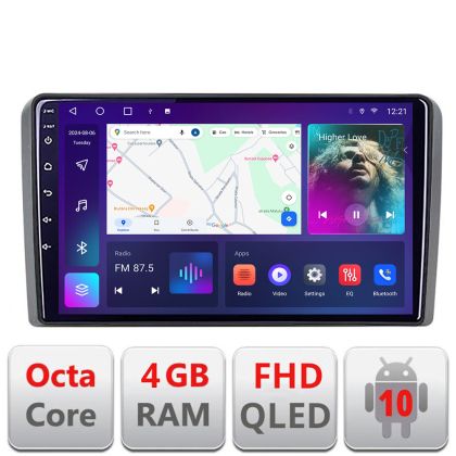 Navigatie Audi A3 8P Quad Core B-049 Android Ecran QLED octa core 4+64 carplay android auto KIT-049+EDT-E309V3