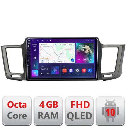 Navigatie Toyota RAV4 B-247 Android Ecran QLED octa core 4+64 carplay android auto KIT-247+EDT-E309V3