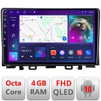 Navigatie Kia Rio 2019- Android radio gps internet quad core 4+64 carplay android auto kit-rio-2020-+EDT-E309v3