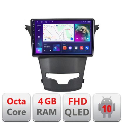 Navigatie Ssangyong Korando 2014-2019 B-1159 Android Ecran QLED octa core 4+64 carplay android auto KIT-1159+EDT-E309V3