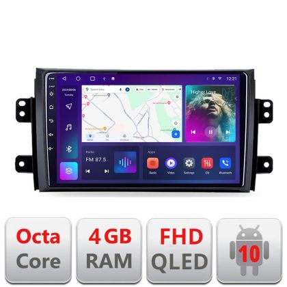 Navigatie Suzuki SX4 2006-2013 B-124 Android Ecran QLED octa core 4+64 carplay android auto KIT-124+EDT-E309V3