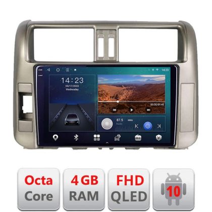 Navigatie Toyota Prado 2010-2013 B-347 Android Ecran QLED octa core 4+64 carplay android auto KIT-347+EDT-E310V3