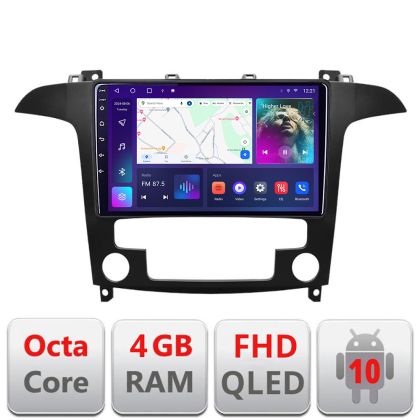 Navigatie Ford S-Max 2008-2012 B-003 Android Ecran QLED octa core 4+64 carplay android auto KIT-003+EDT-E309V3