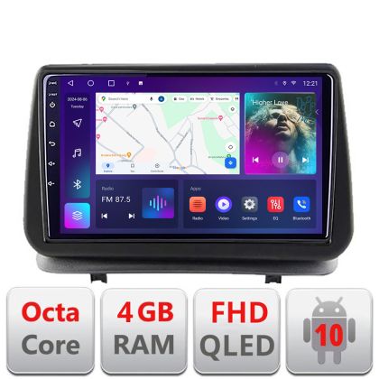 Navigatie Renault Clio 3 2005-2013 B-Clio3 Android Ecran QLED octa core 4+64 carplay android auto kit-clio3+EDT-E309V3