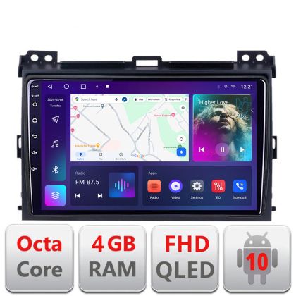 Navigatie Toyota Prado 2007- B-456 Android Ecran QLED octa core 4+64 carplay android auto KIT-456+EDT-E309V3