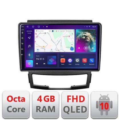 Navigatie Ssangyong Korando 2011-2013 B-159 Android Ecran QLED octa core 4+64 carplay android auto KIT-159+EDT-E309V3