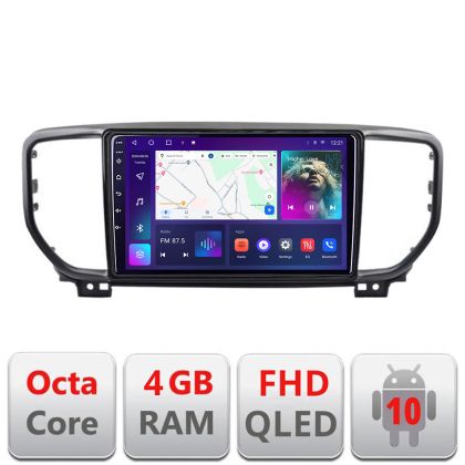 Navigatie Kia Sportage facelift 2019 - B-sportage-19 Android Ecran QLED octa core 4+64 carplay android auto KIT-sportage-19+EDT-E309V3