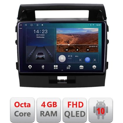 Navigatie Toyota LandCruiser 2008-2015 B-381 Android Ecran QLED octa core 4+64 carplay android auto KIT-381+EDT-E310V3